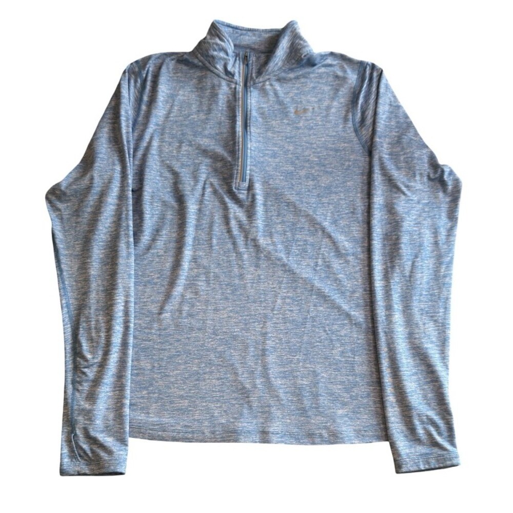 Nike Dri-FIT 1/4 Zip Running Pullover Men’s XL Blue Gym Training Workout Top